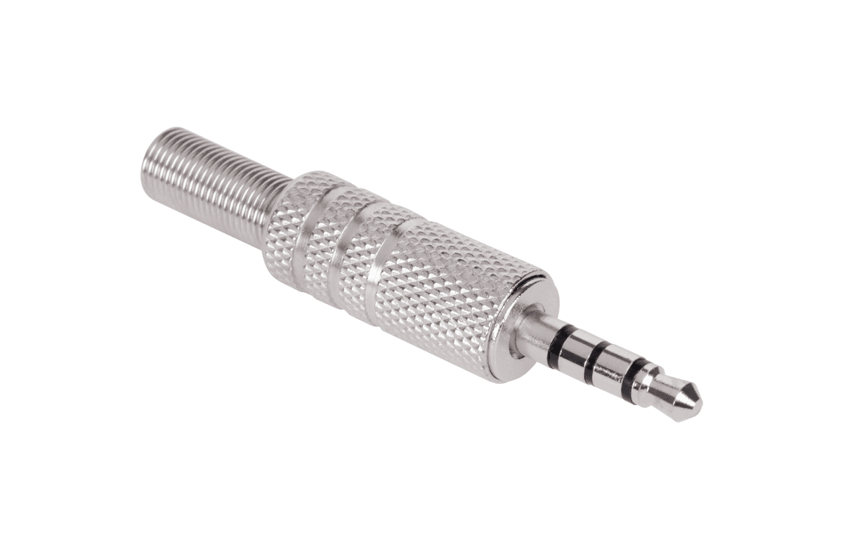 Wtyk Jack 3.5 metalowy czteropolowy