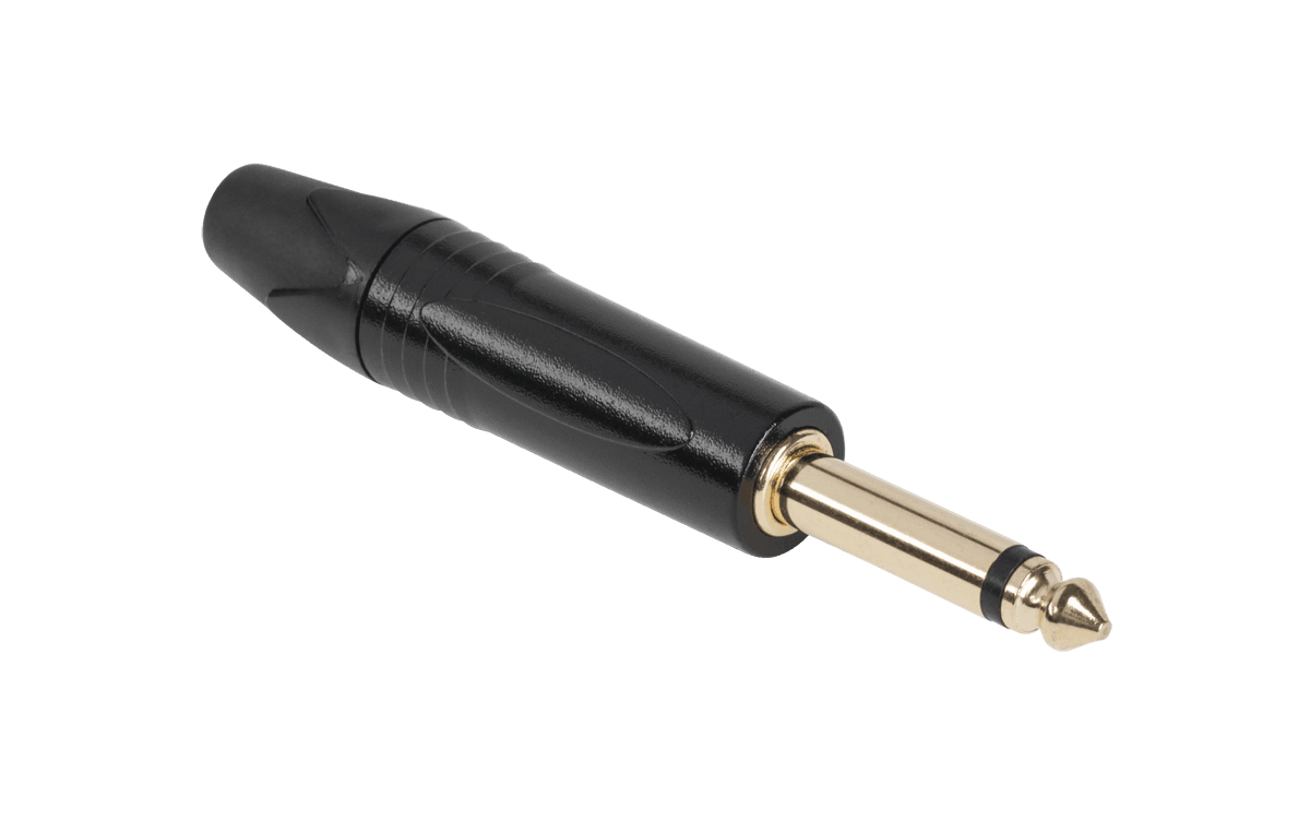 Jack 6.3 mono HQ juodas kištukas