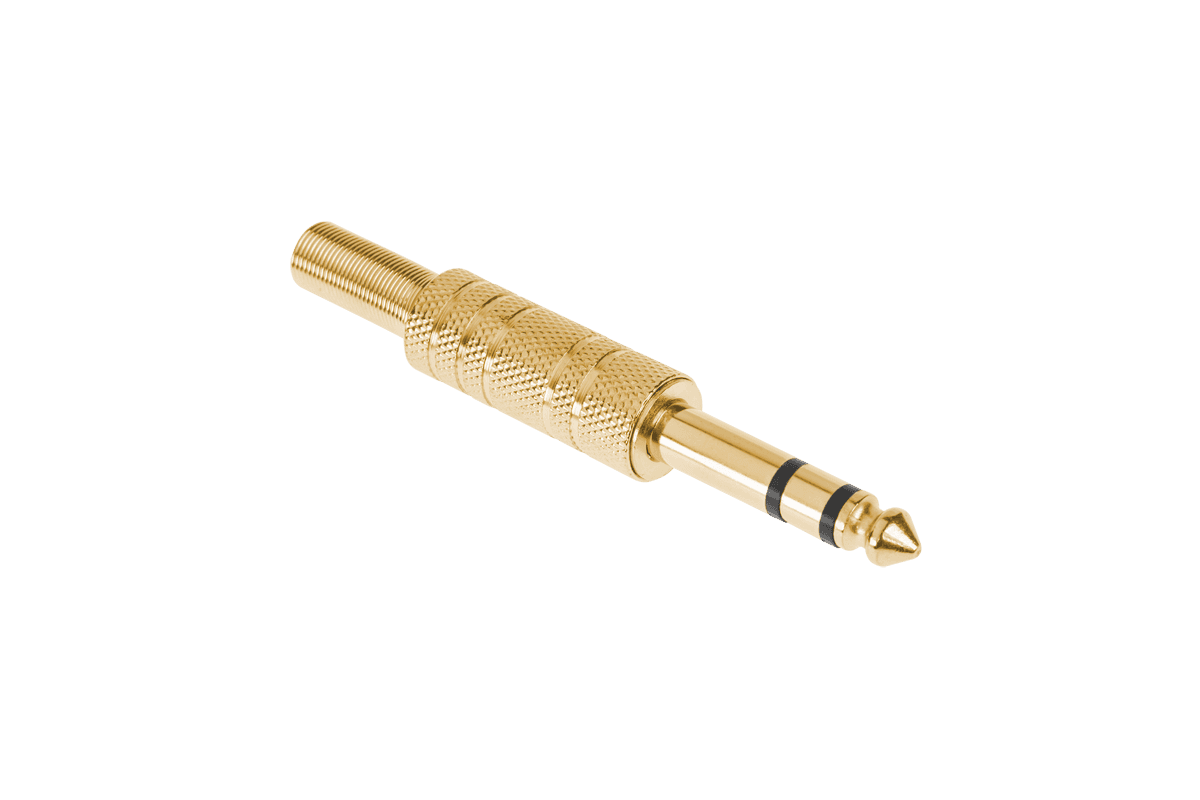 Jack 6.3 stereo aukso kištukas