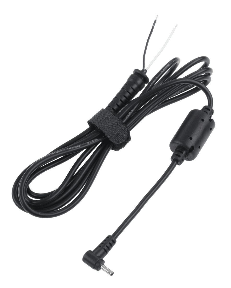 Kampinis kištukas 2.5 / 0.6 (19V / 2.1A) su kabeliu REBEL sąrankai