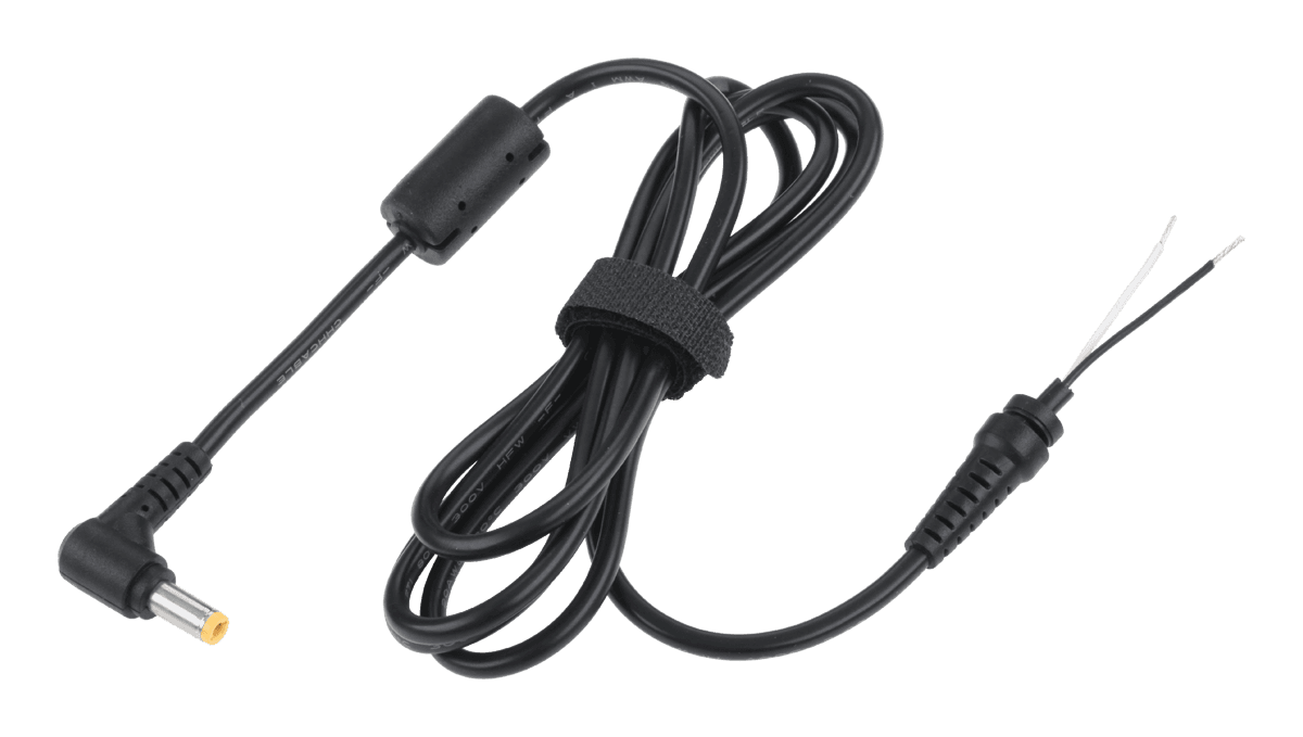 5,5 / 2,5 (15,5V / 3,8A) tinklo kištukas su kabeliu Rebel