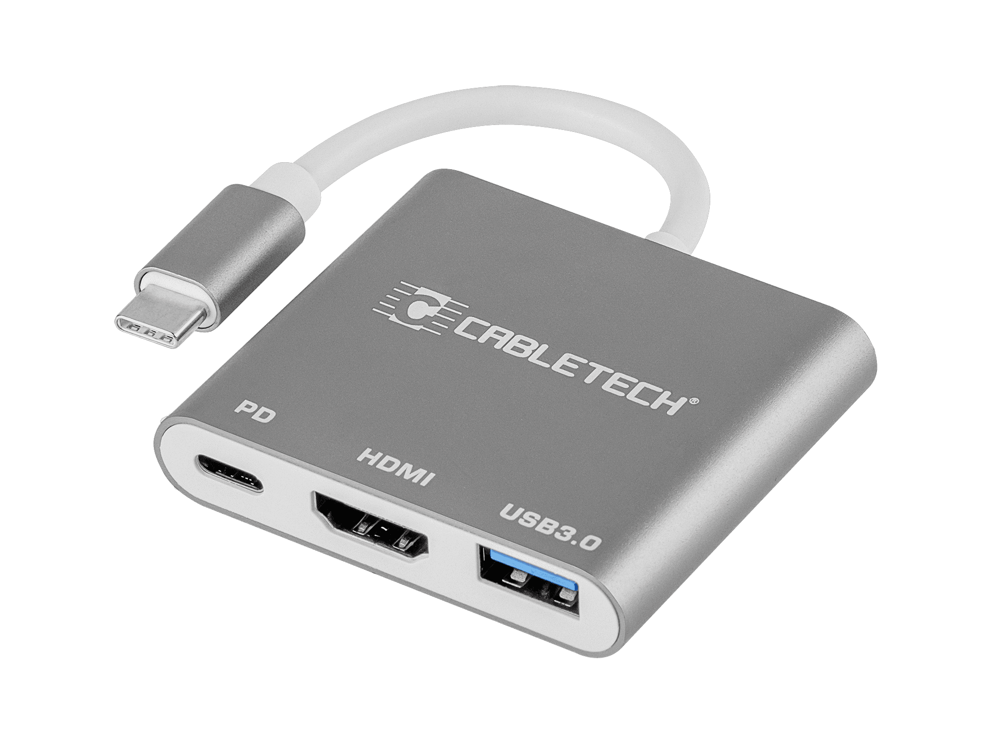 Złącze adapter Cabletech wtyk Typu C - gniazda USB 3.0 HDMI 2.0 Typu C