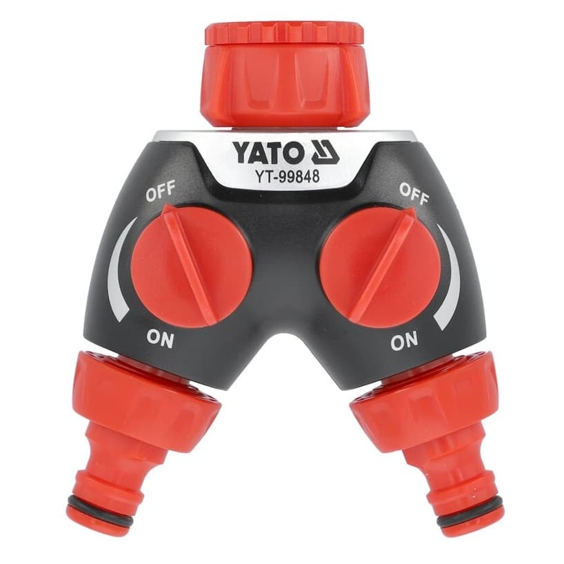 Paskirstytojas trišakis čiaupui-laistymo žarnai 3/4" - 1"