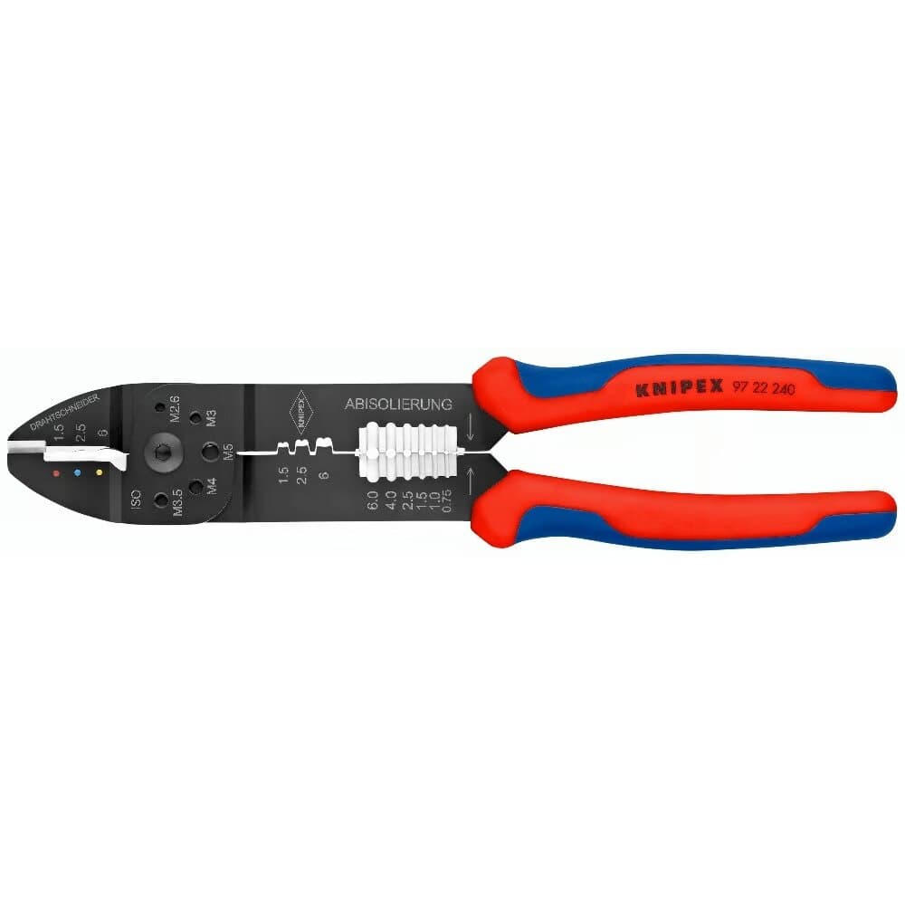 Replės laidų užspaudimui ir nuvalymui 240mm KNIPEX