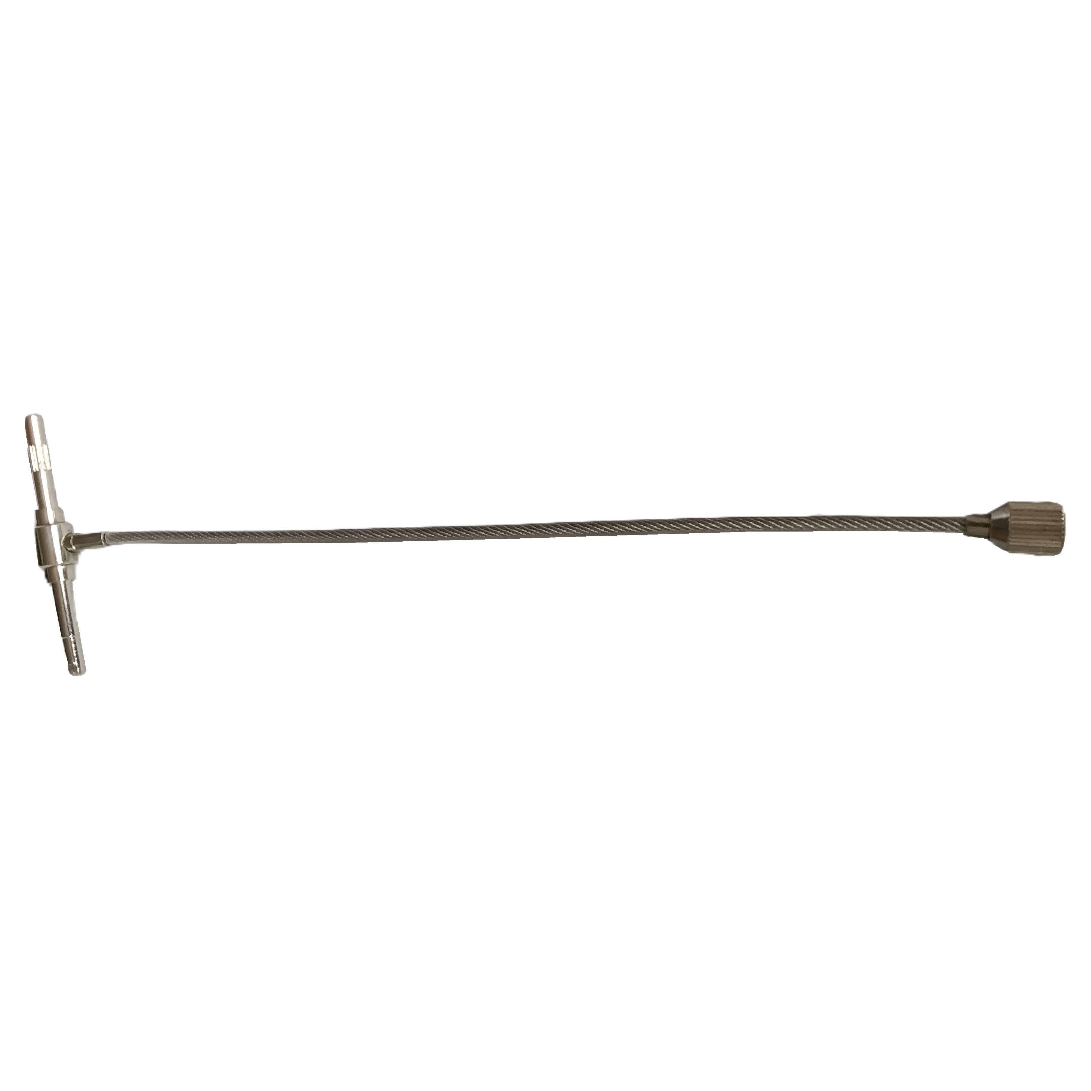 Ventilio montavimo įrankis su ilgu trosu